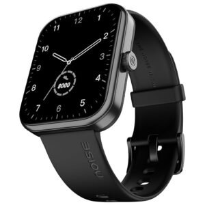 noise pulse 2 max 1.85" display, bluetooth calling smart watch, 10 days battery, 550 nits brightness, smart dnd, 100 sports modes, smartwatch for men and women (jet black)